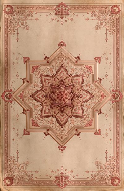 Ornate Mandala Vintage Print. poster