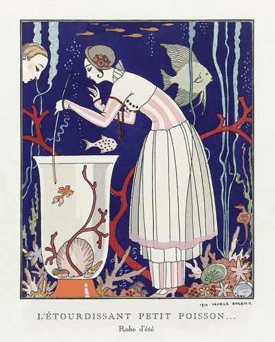 L'étourdissant petit poisson: Robe d'été. poster