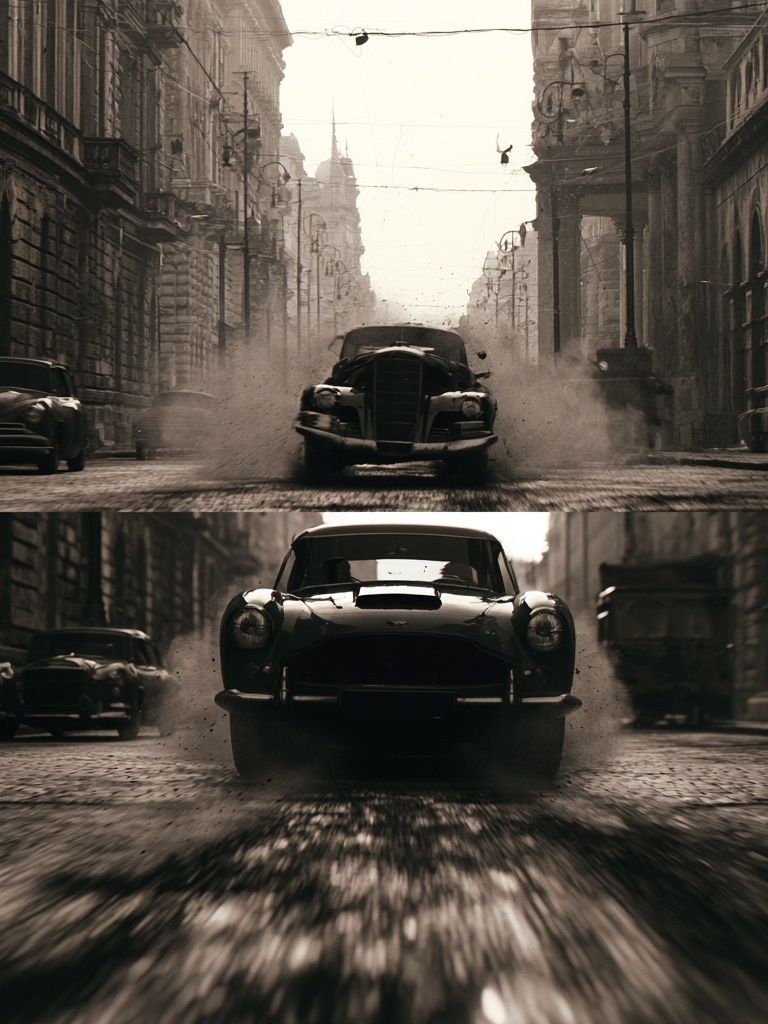 Vintage Street Racing Cars Poster. poster — vintage art