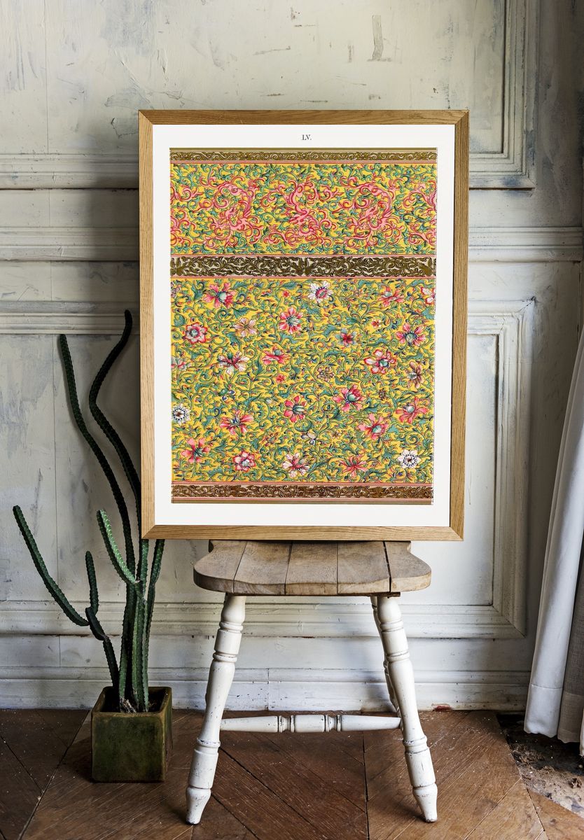 Floral Ornamental Pattern Vintage Print room preview