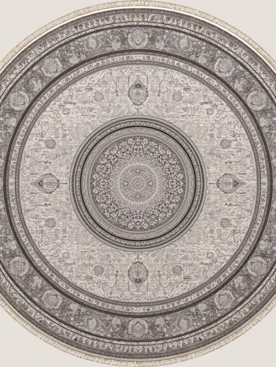 Ornate Circular Medallion Vintage Print.