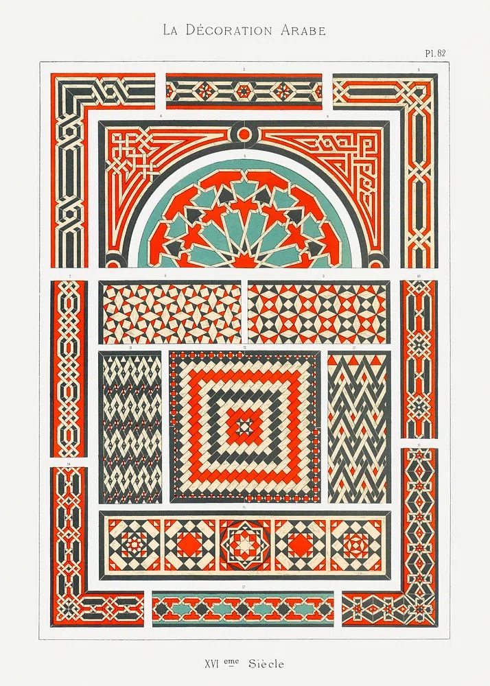 La Decoration Arabe, plate no. poster detail