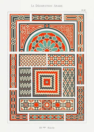 La Decoration Arabe, plate no. poster print