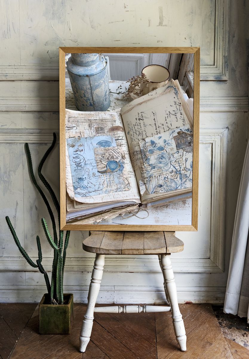 Vintage Journal Still Life Poster. room preview