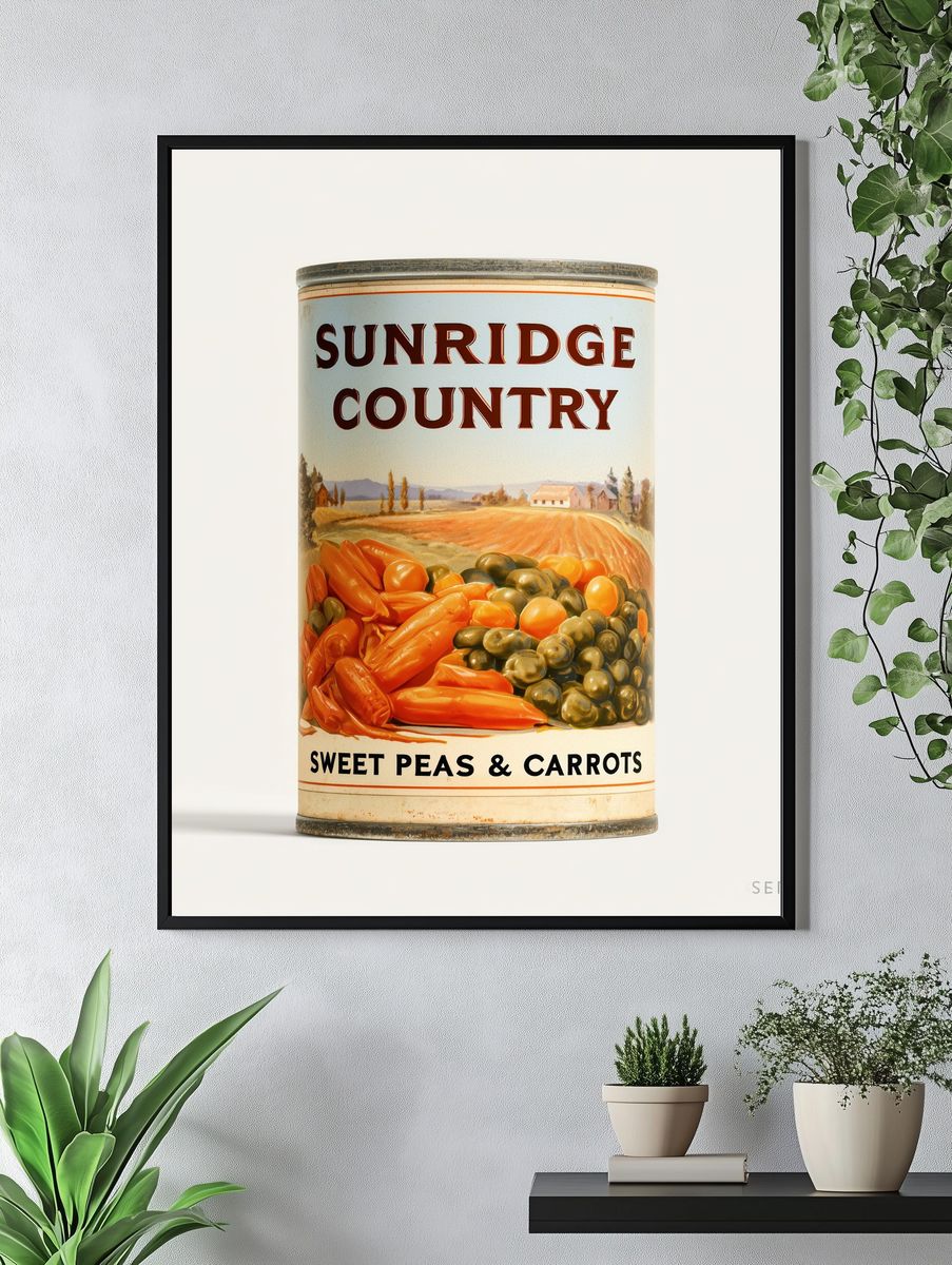 Sunridge Country Vintage Poster. — room view 4