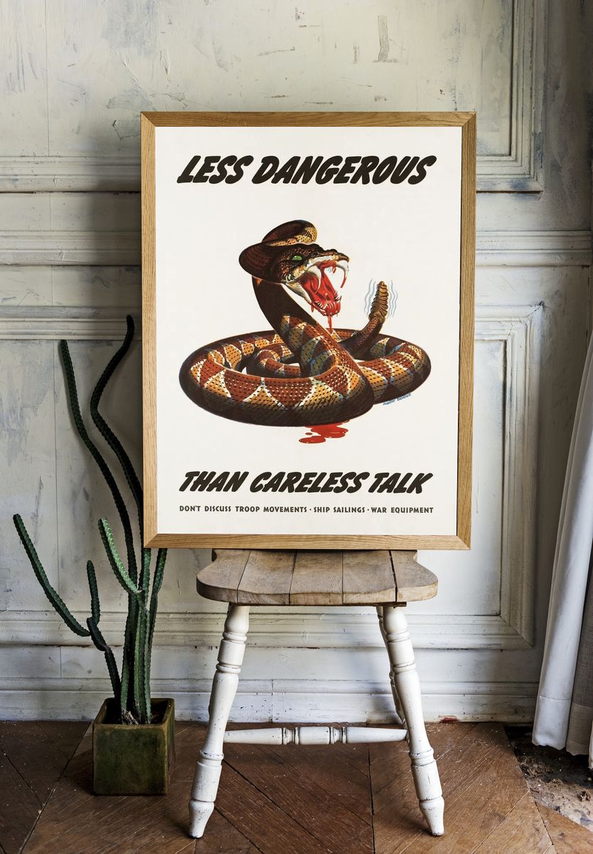 Less dangerous careless talk. Don't. room preview