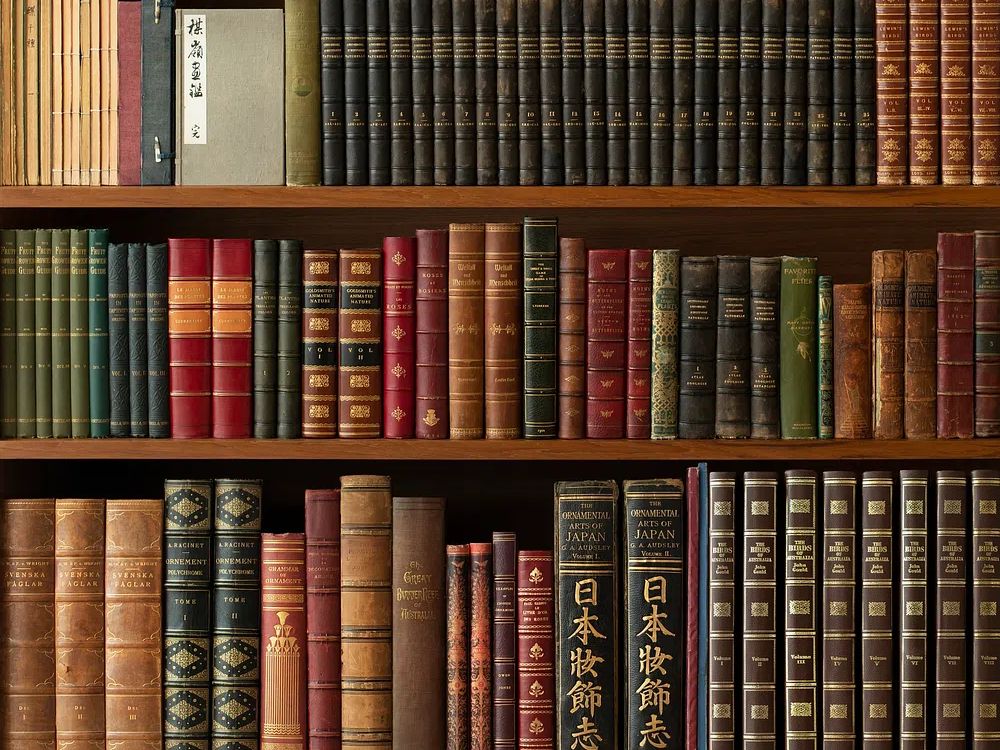 Antique books library, our own. poster detail