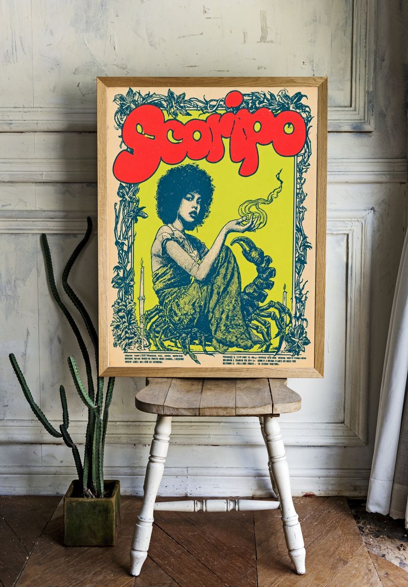 Sourpuss Psychedelic Vintage Poster. room preview