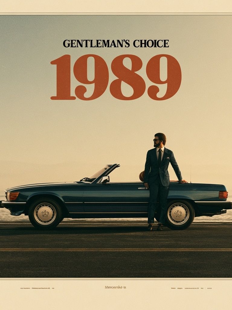 Gentleman's Choice 1989 Vintage Poster. poster detail