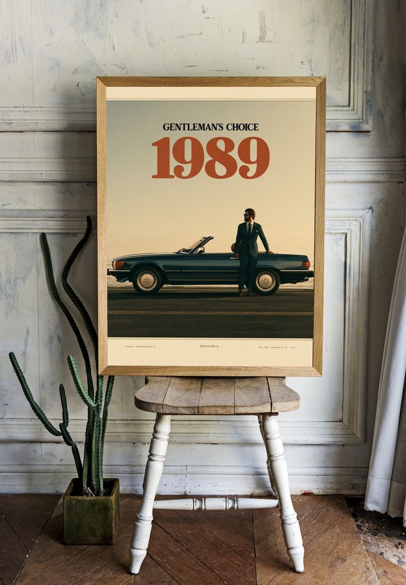 Gentleman's Choice 1989 Vintage Poster. — room view 1