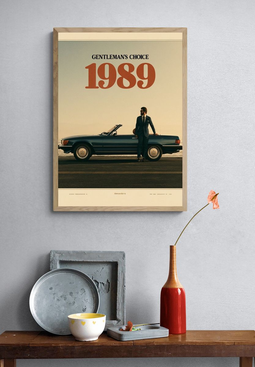 Gentleman's Choice 1989 Vintage Poster. — room view 3