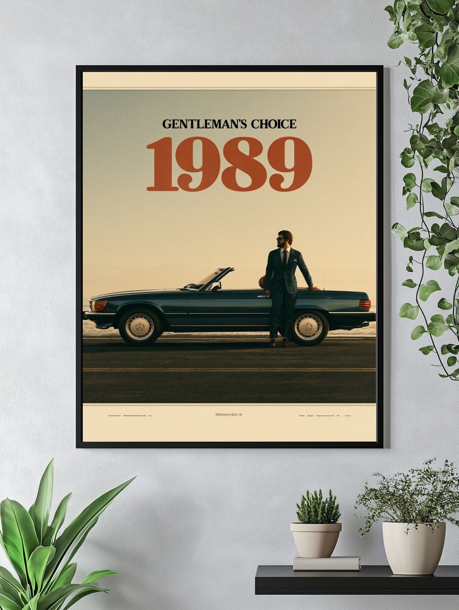 Gentleman's Choice 1989 Vintage Poster. — room view 4