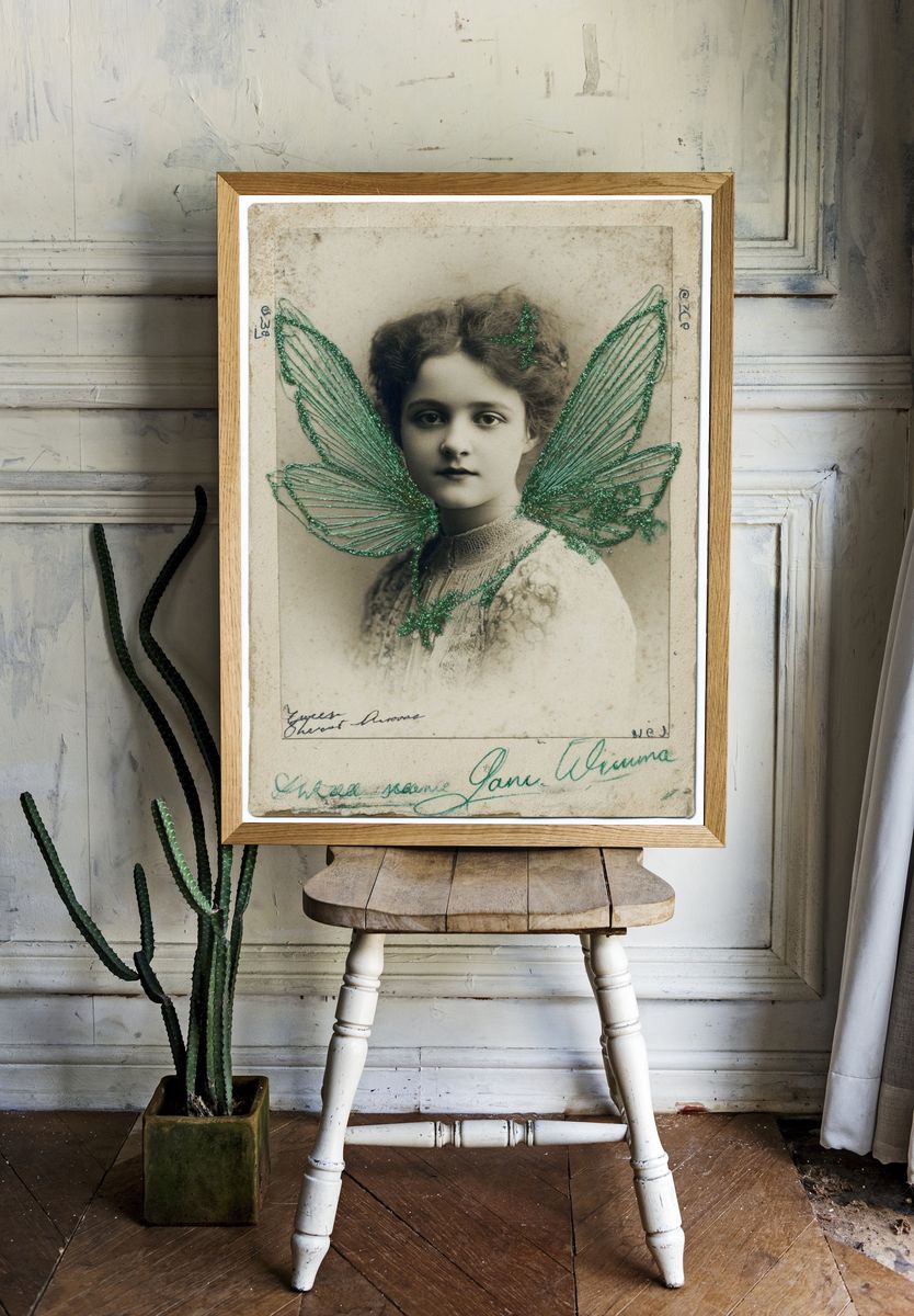 Vintage Fairy Portrait Poster. — room view 1