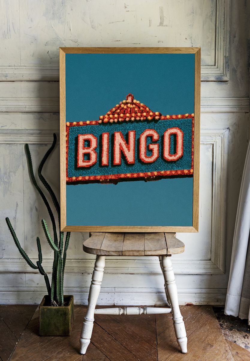 Bingo Neon Sign Poster. room preview