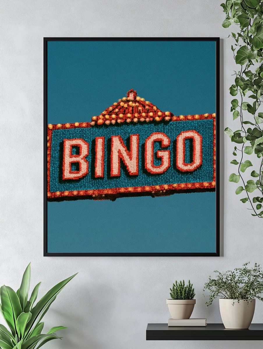 Bingo Neon Sign Poster. — room view 4