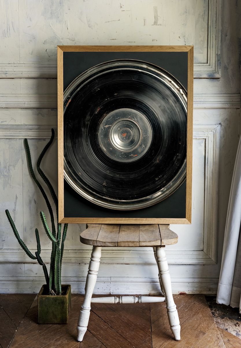 Vintage Vinyl Record Poster. room preview