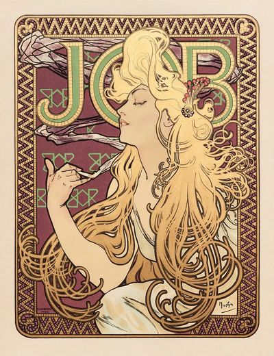 Job (1896) Alphonse Mucha. Original. poster