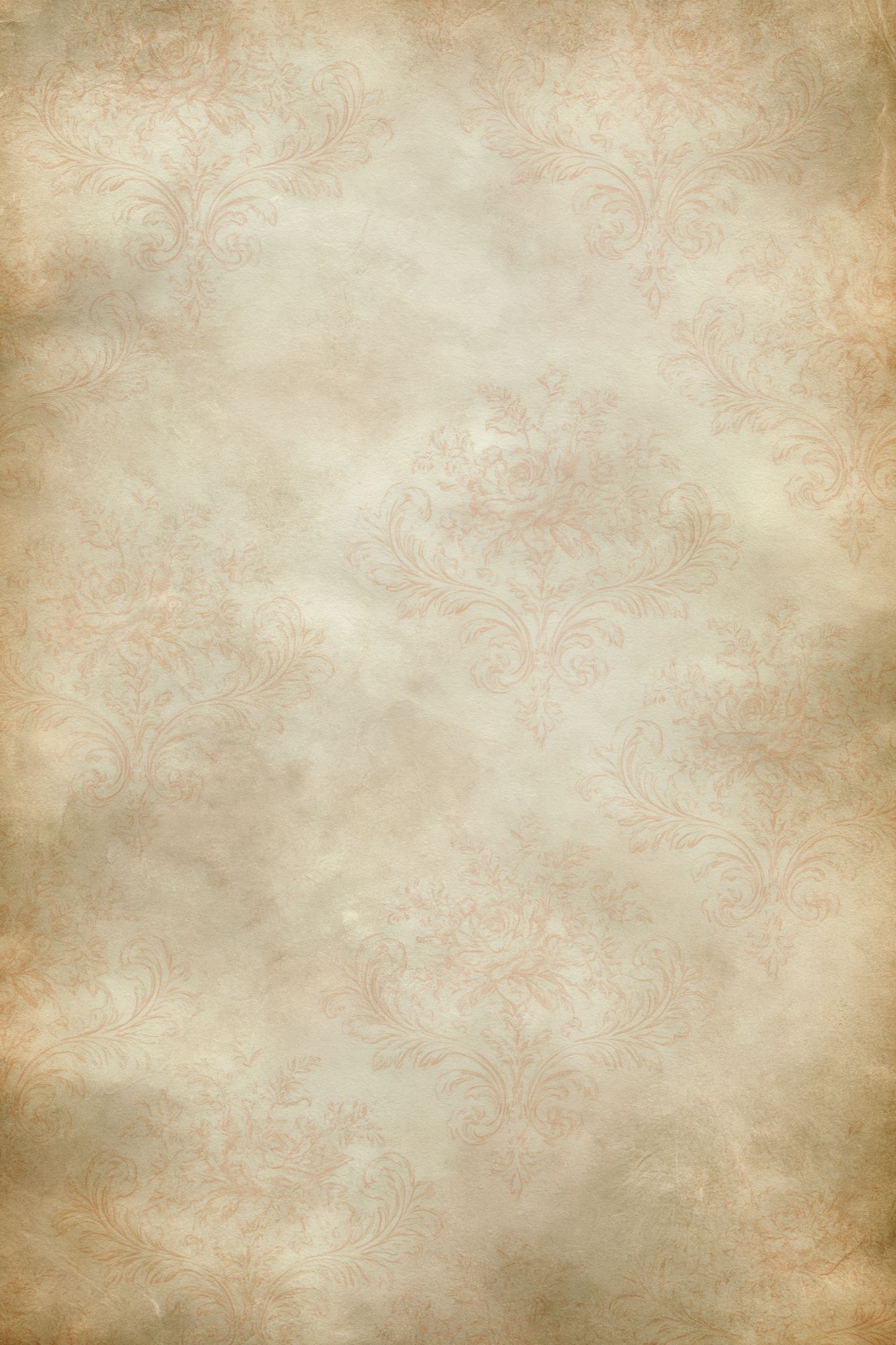 Vintage Damask Wallpaper Poster. poster detail
