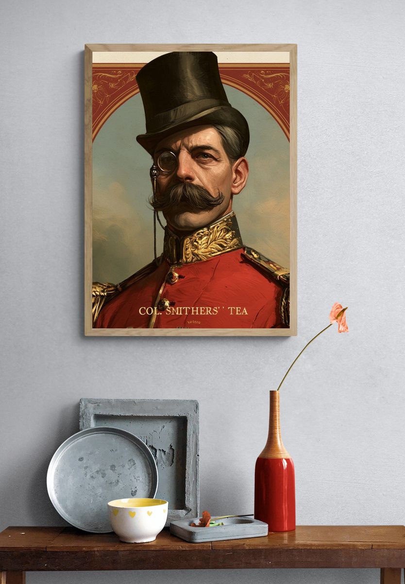 Colonel Smithers Tea Vintage Poster. — room view 3