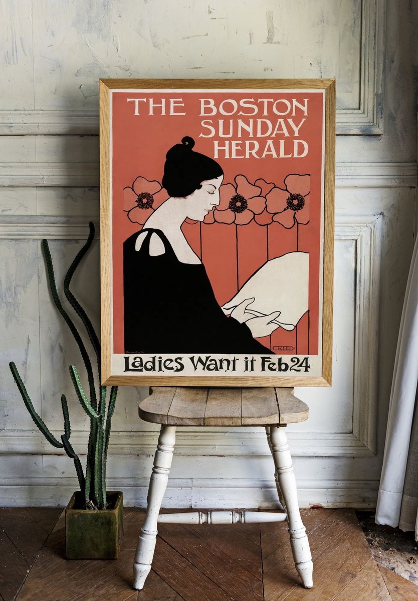 Boston Sunday Herald (1895–1901) vintage. — room view 1
