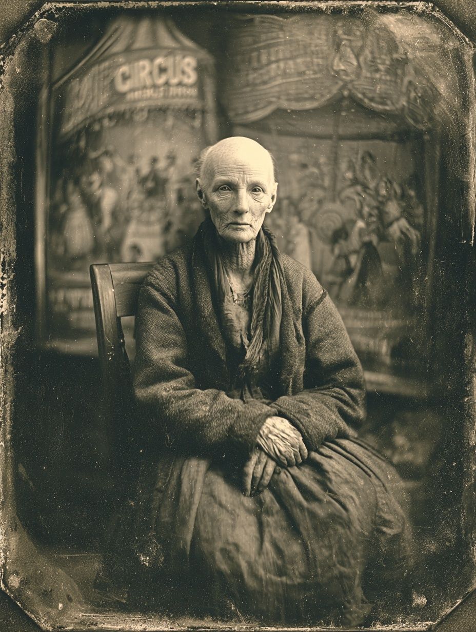Vintage Circus Portrait Print. poster — vintage art