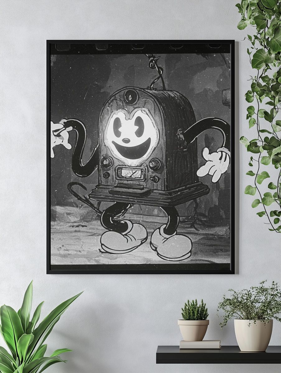 Mickey Mouse Vintage Cartoon Poster. — room view 4