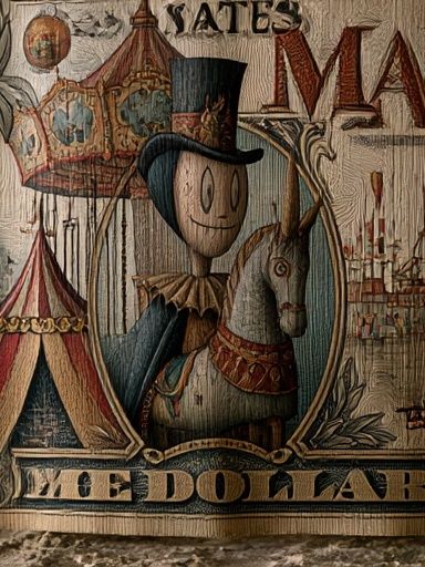 Vintage Circus Carousel Poster. poster — vintage art