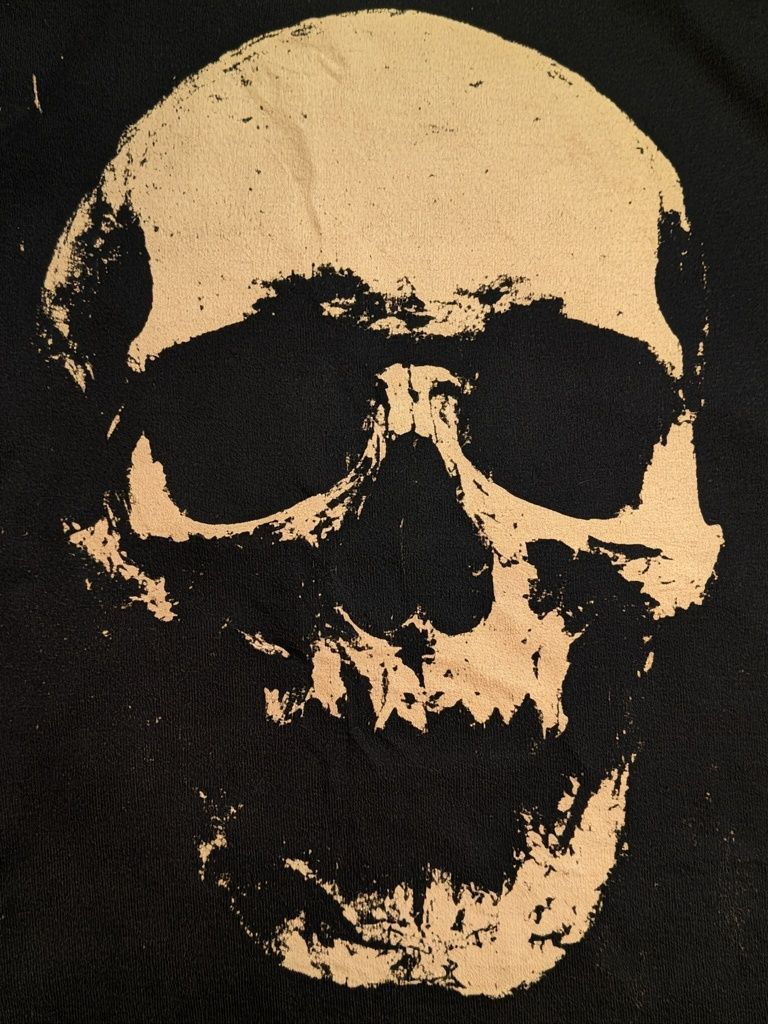 Skull Silhouette — Vintage Print. poster — vintage art