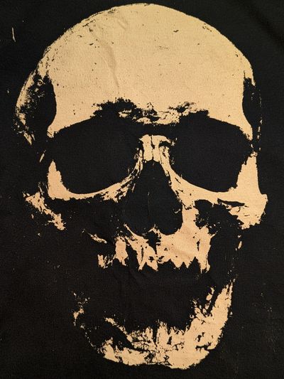 Skull Silhouette — Vintage Print. poster
