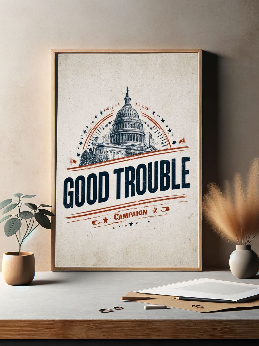 Good Trouble Campaign Poster. — room view 2