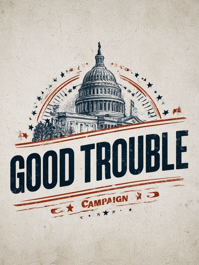 Good Trouble Campaign Poster.