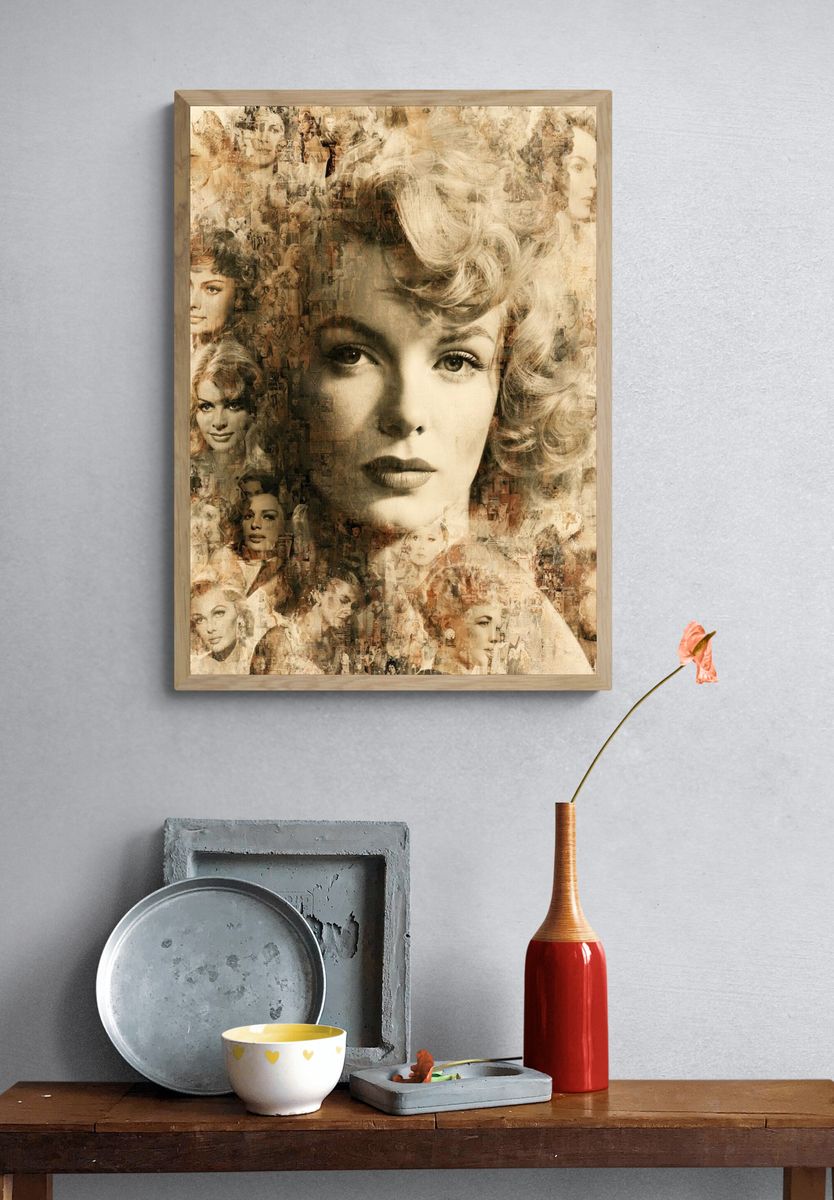 Vintage Hollywood Portrait Poster. — room view 3