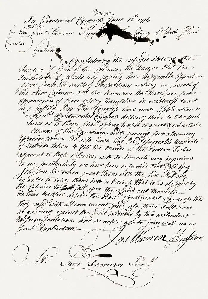 Constitutional Post cover (1775 ). poster — vintage art