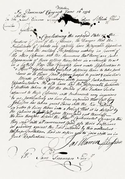 Constitutional Post cover (1775 ). poster print