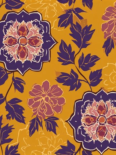 Floral Pattern Vintage Print. poster