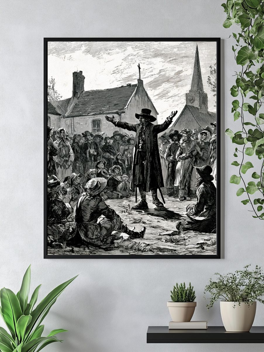 Village Sermon — Vintage Print. — room view 4