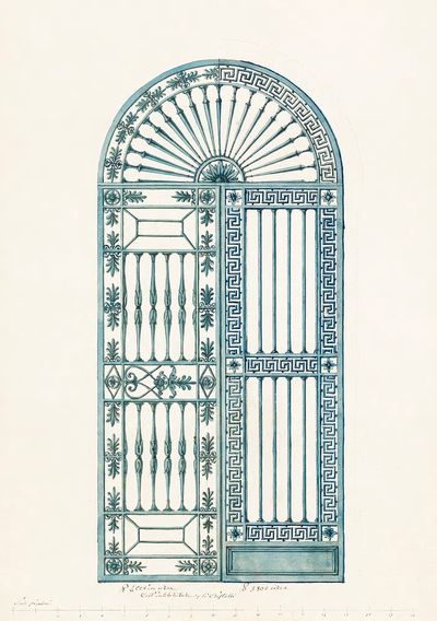 Alternative Designs Metal Gate (1820). poster print