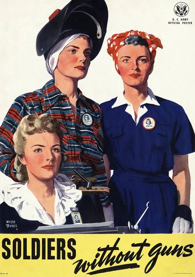 Soldiers Without Guns Vintage Poster. poster print