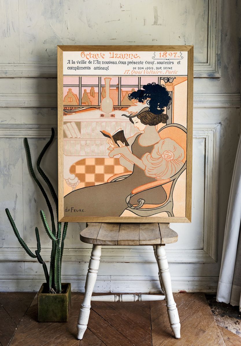 Nieuwjaarswens van Octave Uzanne voor. room preview