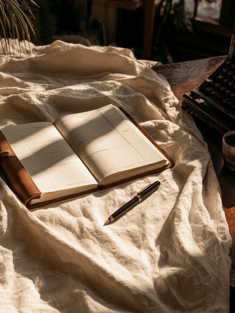 Vintage Writing Desk Still Life Poster. poster — vintage art