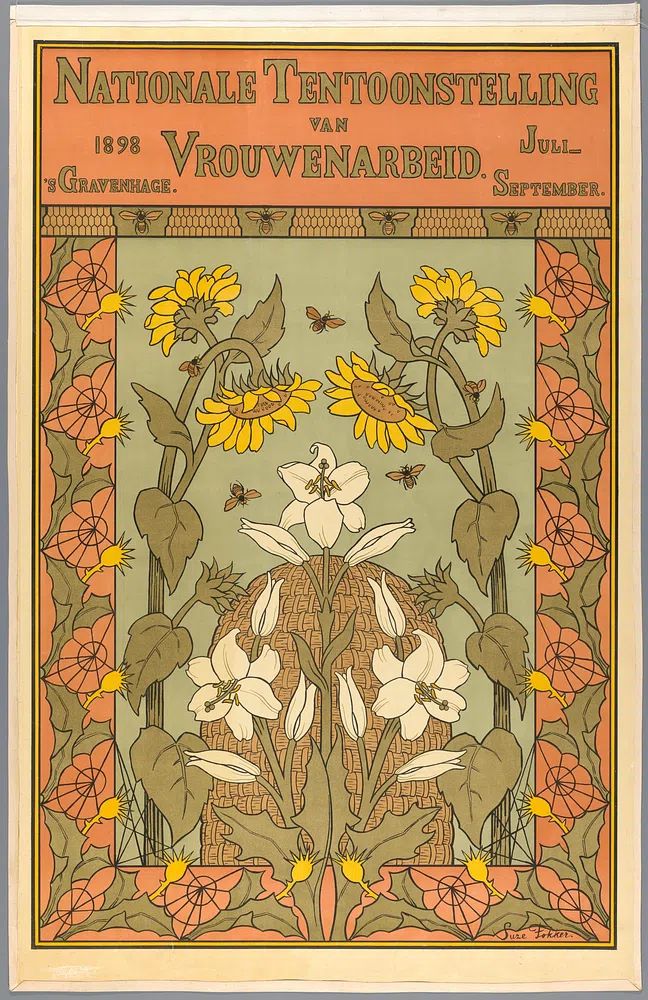 Nationale Tentoonstelling Art Nouveau Poster. poster — vintage art