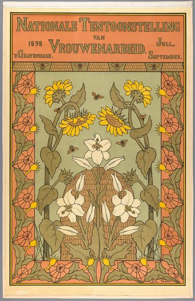 Nationale Tentoonstelling Art Nouveau Poster. poster