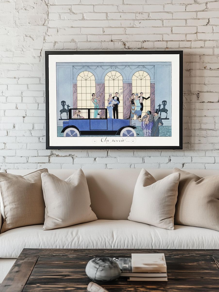 Au Revoir (1920) fashion illustration room preview