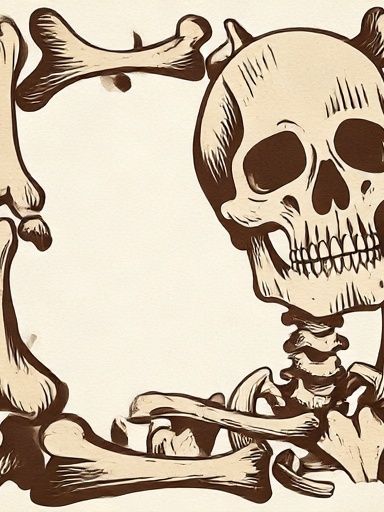 Vintage Skull and Bones Poster. poster detail
