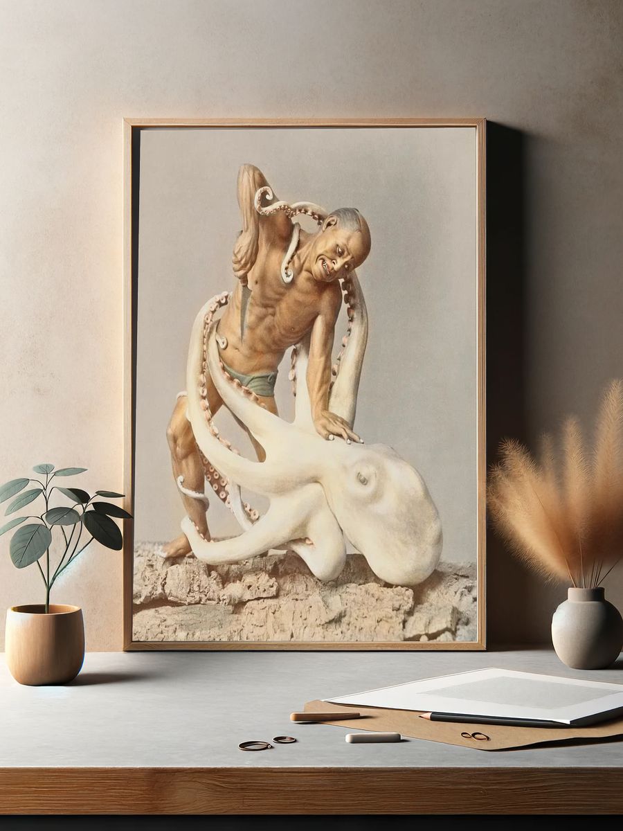 Wood Carving, hand–colored albumen silver. — room view 2