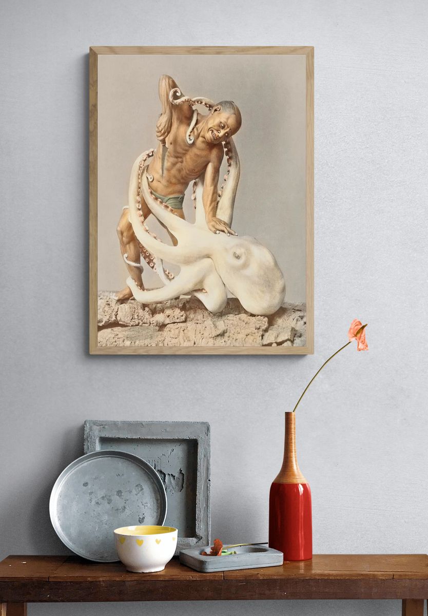 Wood Carving, hand–colored albumen silver. — room view 3
