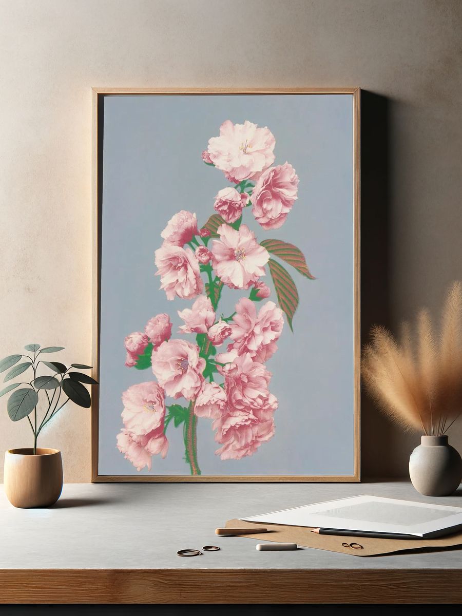 Beautiful photomechanical prints Cherry Blossom. — room view 2