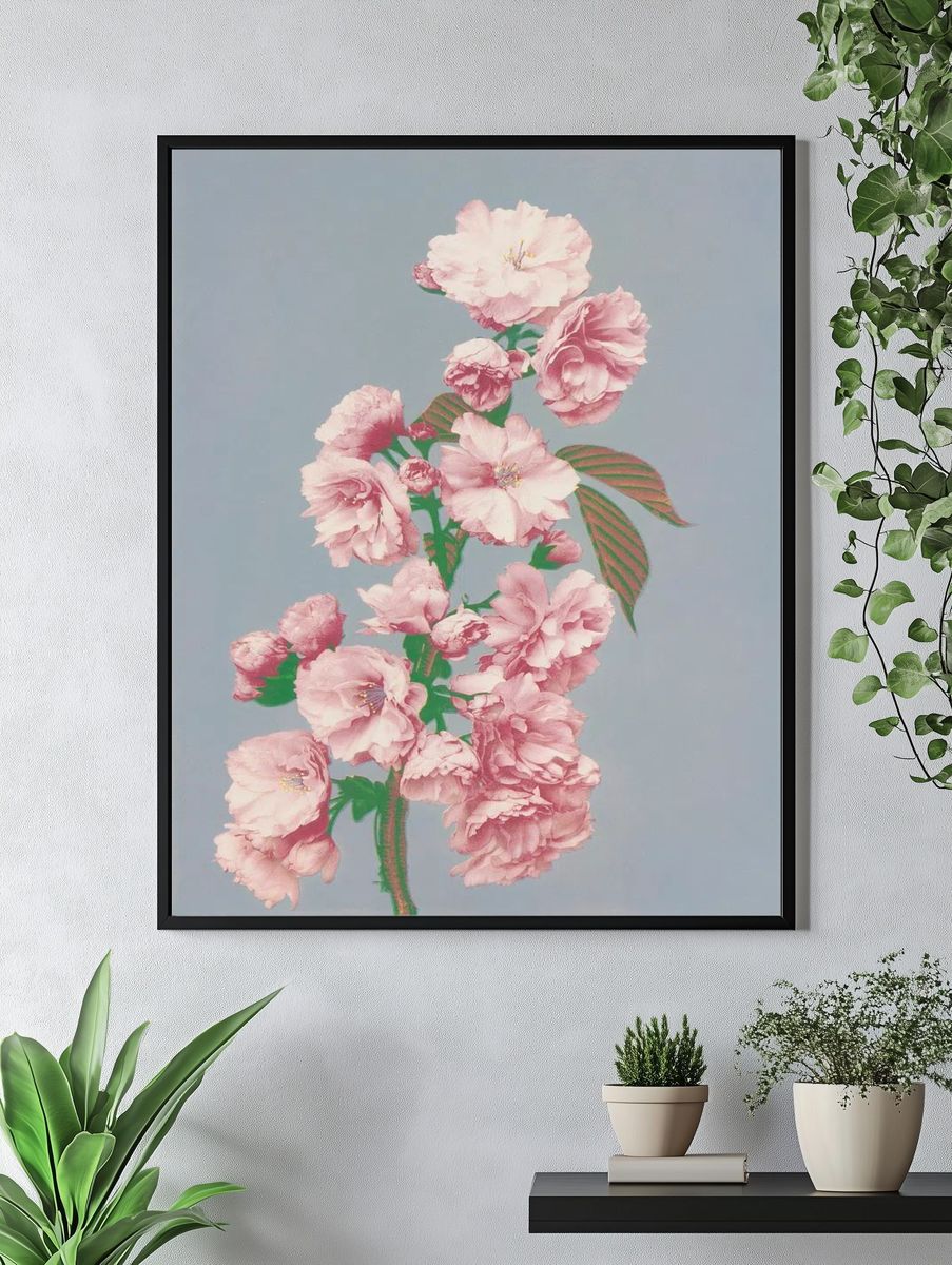 Beautiful photomechanical prints Cherry Blossom. — room view 4