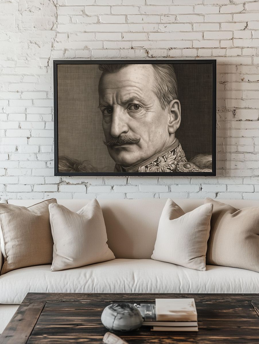 Vintage Military Portrait Poster. room preview