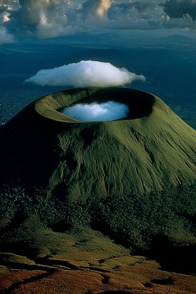 Majestic Volcano Landscape Poster.